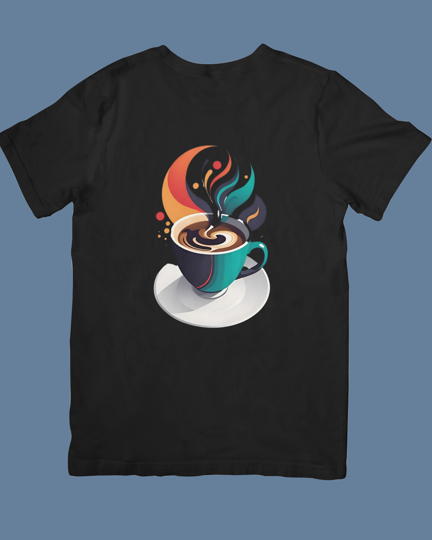 Premium Cotton Black Graphic T-Shirt for Women - Love For Coffee