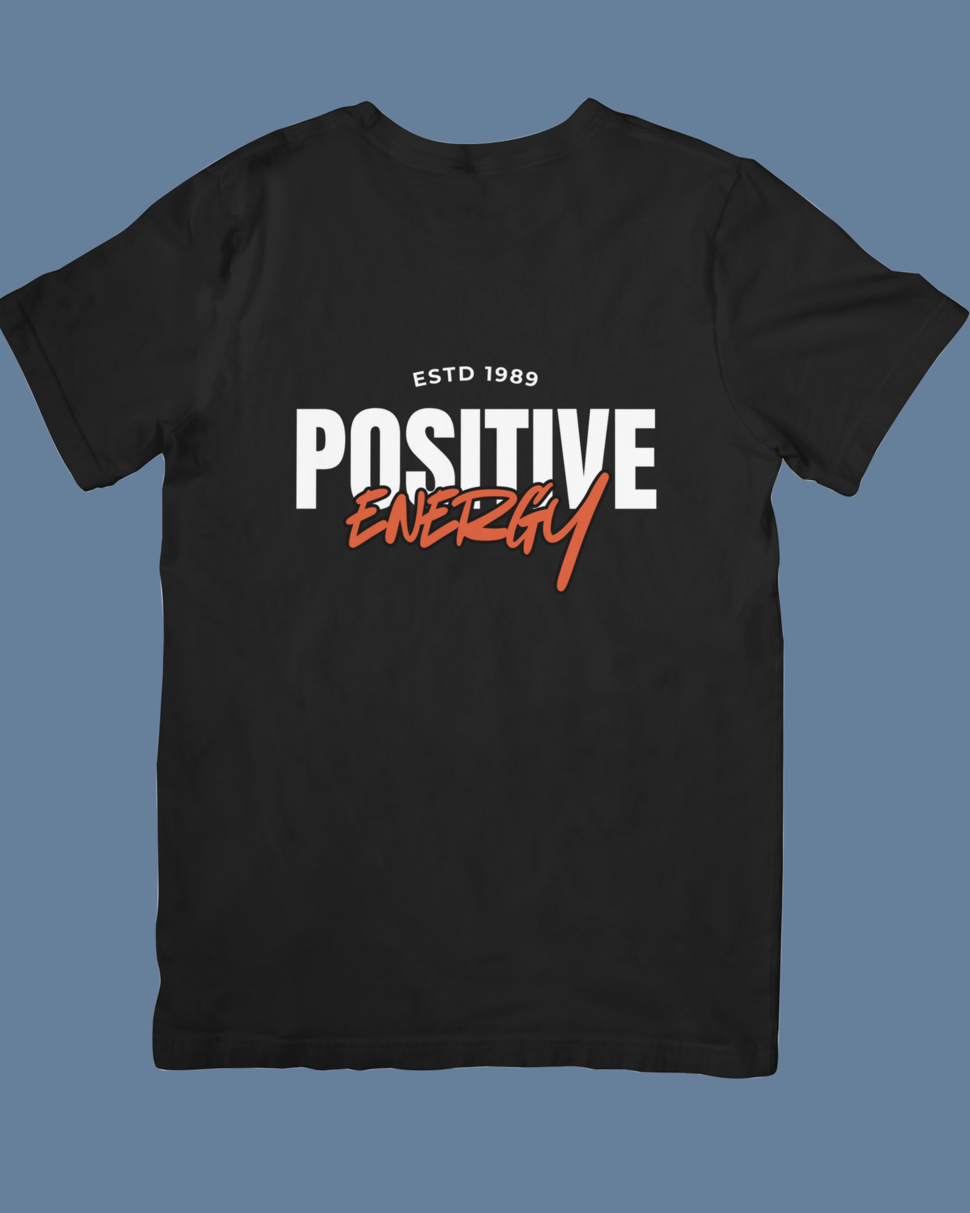 Premium Cotton Black Graphic T-Shirt for Women - Positive Energy - Emonke Store