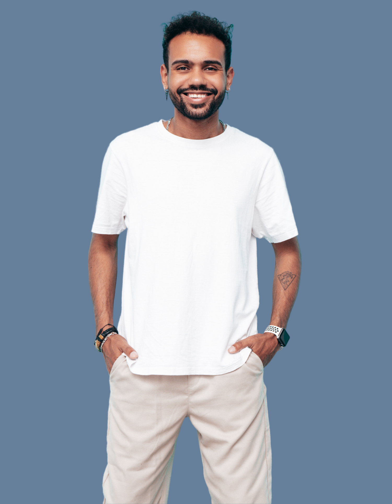 Premium Cotton White T-Shirt | Men - Emonke Store