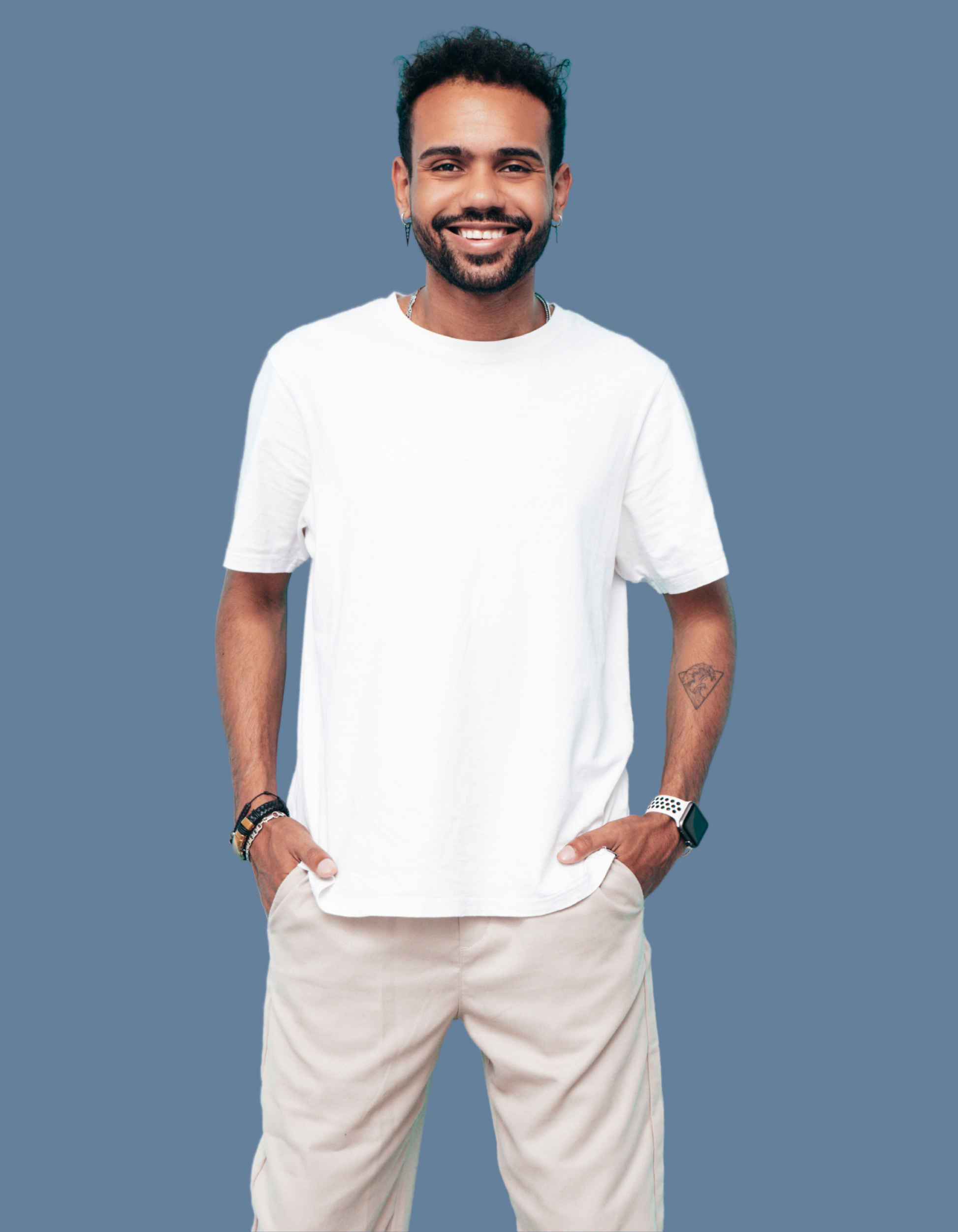 Premium Cotton White T-Shirt | Men - Emonke Store