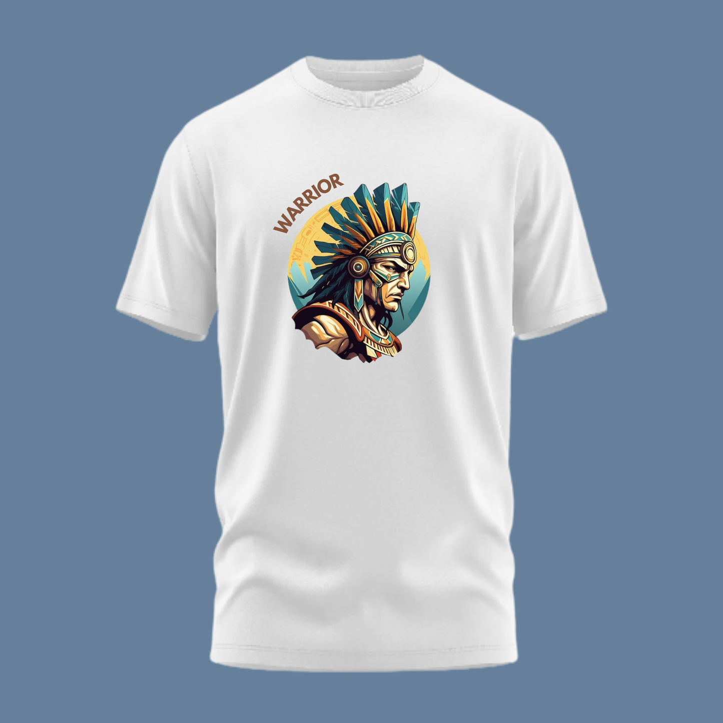 Premium Cotton White Graphic T-Shirt for Women - Indian Warrior - Emonke Store
