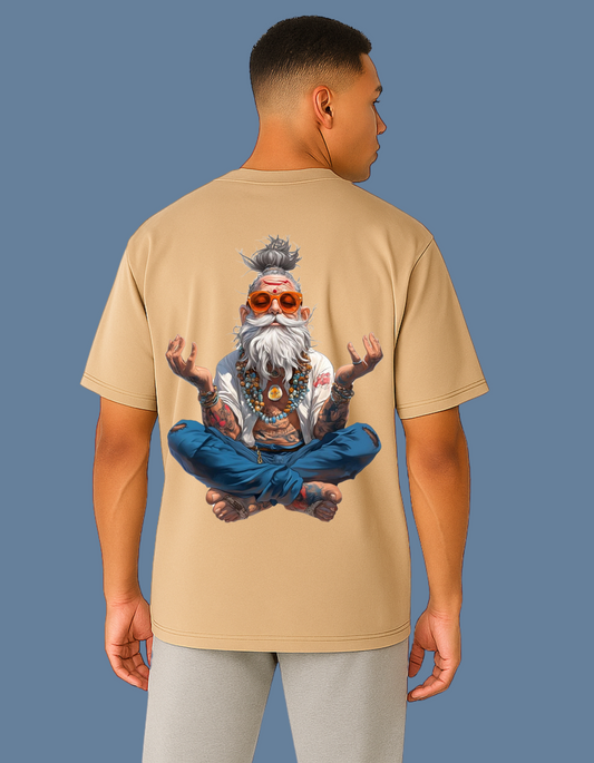 Emonke Oversized Beige Graphic T-Shirt for Men – Modern Baba - Emonke Store