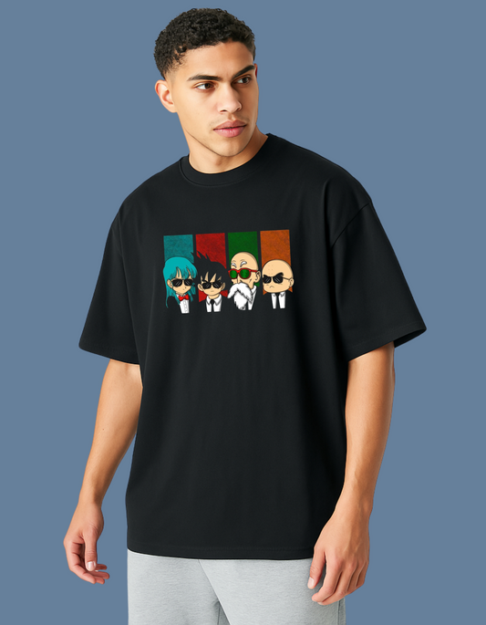 Emonke Oversized Black Graphic T-Shirt for Men – Dragon Ball Z - Emonke Store