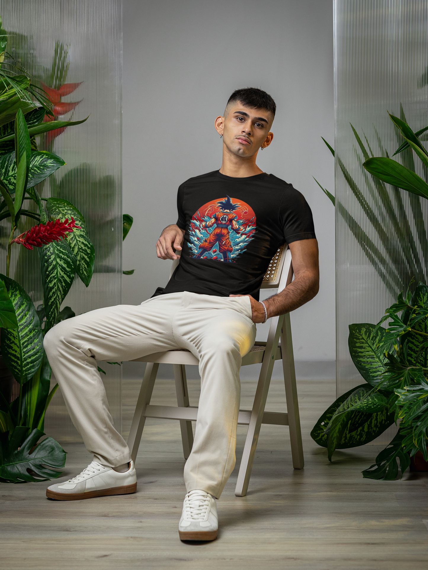 Premium Cotton Black Graphic T-Shirt for Men - Dragon Ball Z - Goku