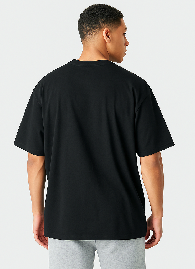 Emonke Oversized Black Graphic T-Shirt for Men – Last Minute Engineer - Emonke Store