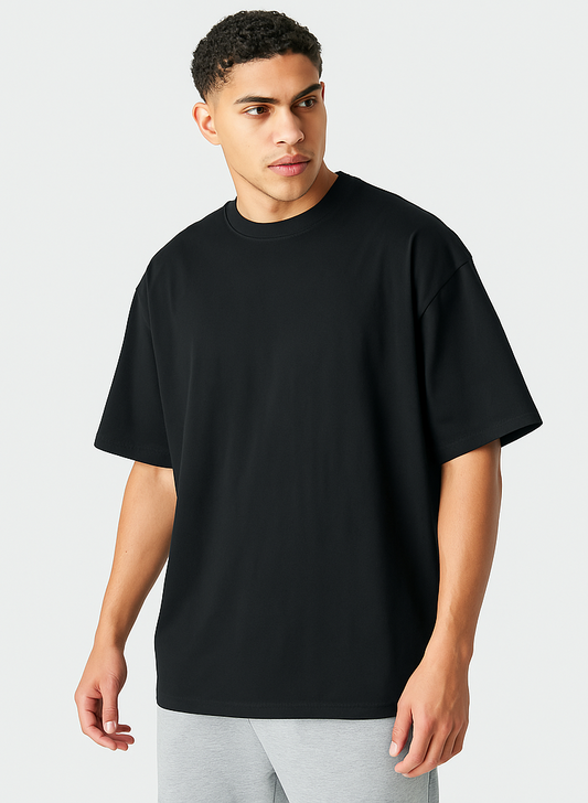 Emonke Oversized Black T-Shirt for Men – Premium Streetwear - Emonke Store