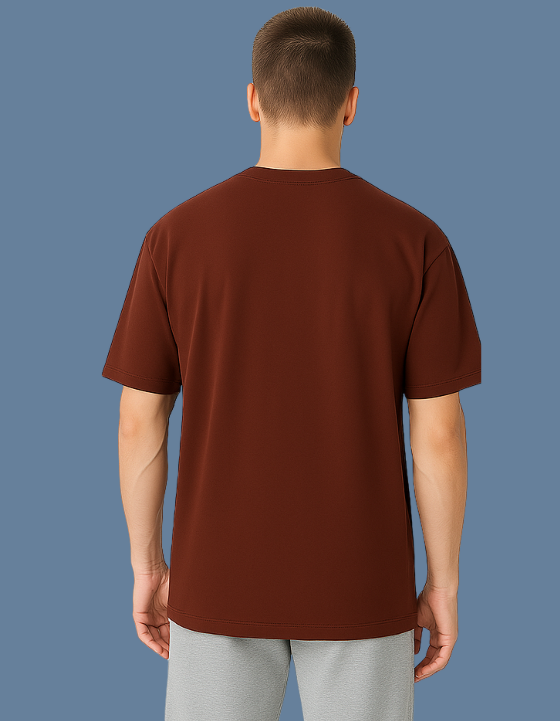 Emonke Oversized Chocolate Brown T-Shirt for Men – Premium Streetwear - Emonke Store