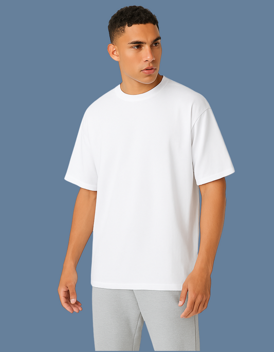 Emonke Oversized White T-Shirt for Men – Premium Streetwear - Emonke Store