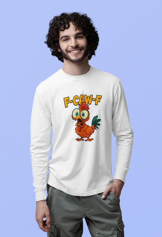 Emonke 350 GSM Oversized White Graphic Sweatshirt for Men - F-CAW-F