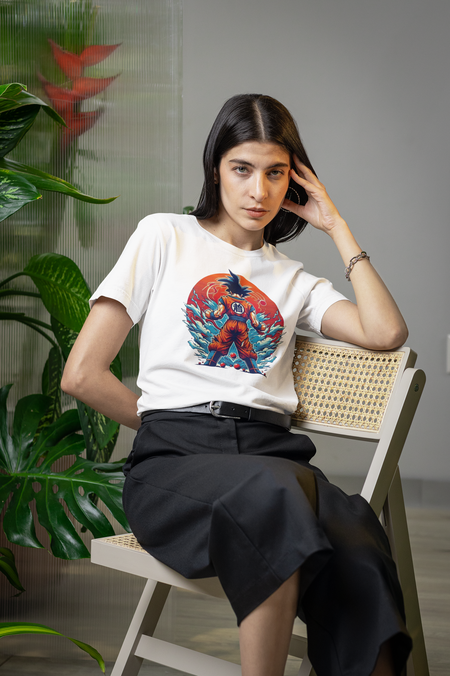 Emonke Women Graphic Tshirt - White
