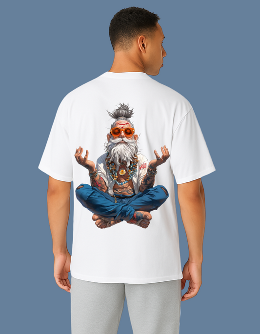 Emonke Oversized White Graphic T-Shirt for Men – Modern Baba - Emonke Store