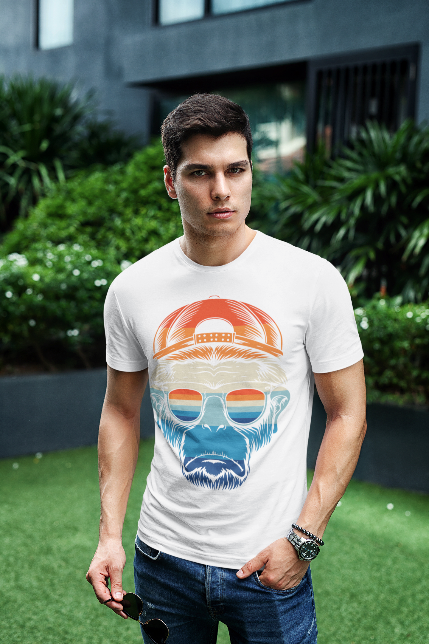 Emonke Men Graphic Tshirt - White