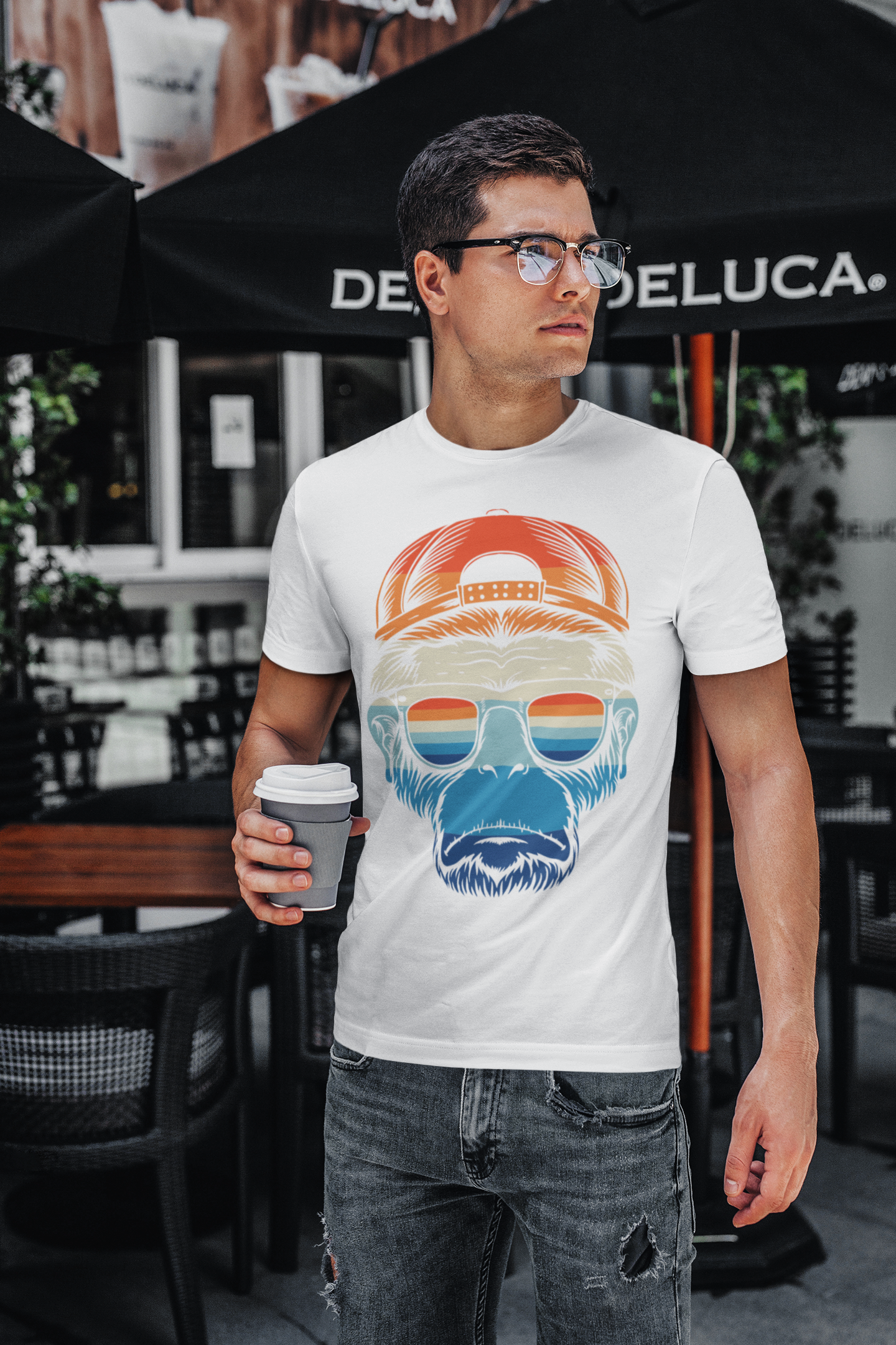 Emonke Men Graphic Tshirt - White