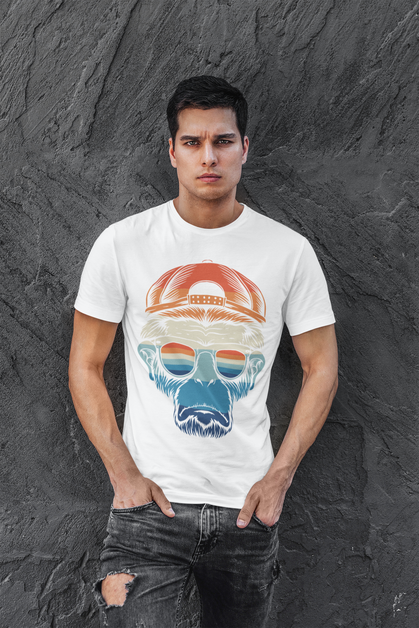 Emonke Men Graphic Tshirt - White