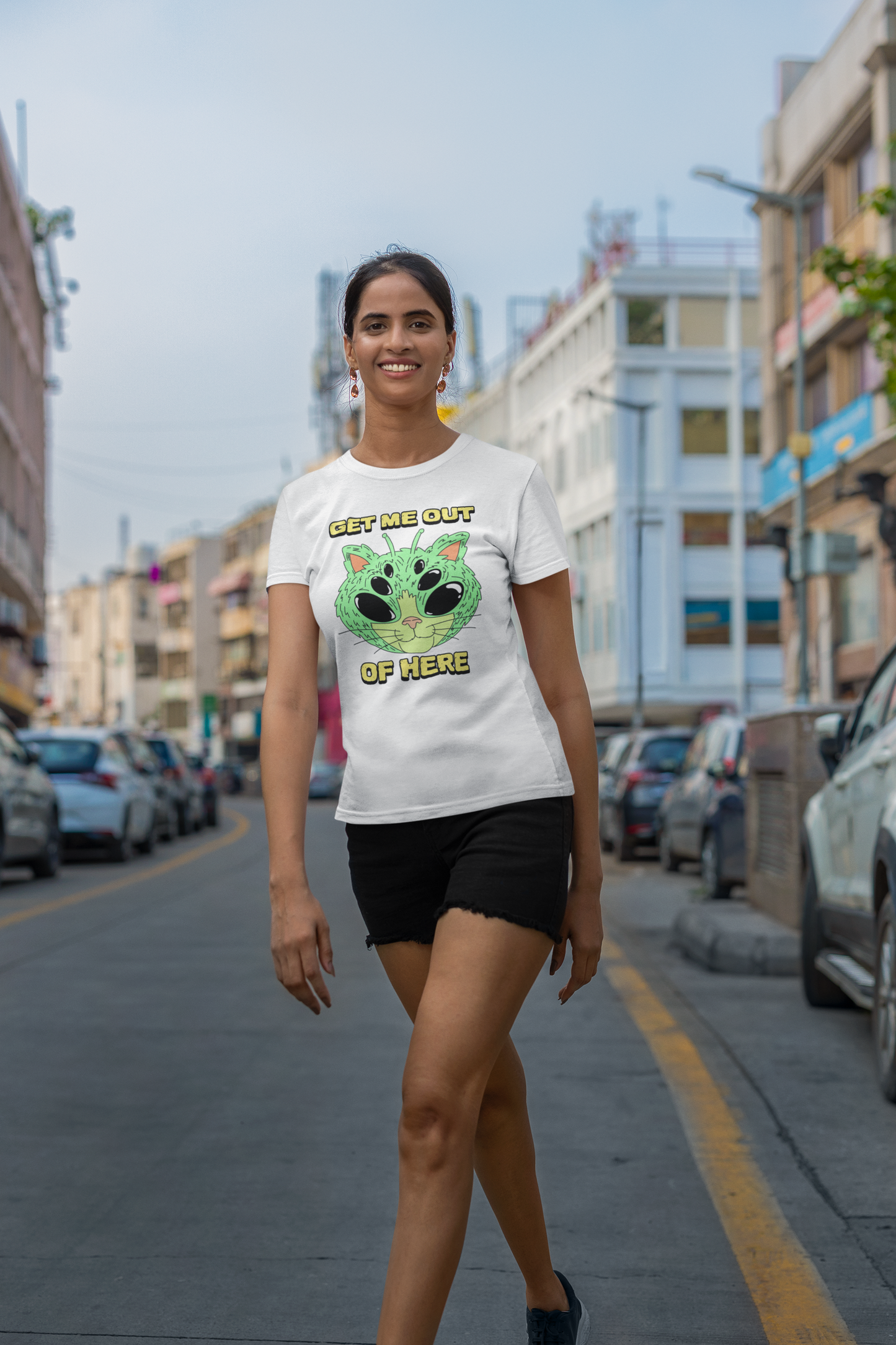 Emonke Women Graphic Tshirt - White