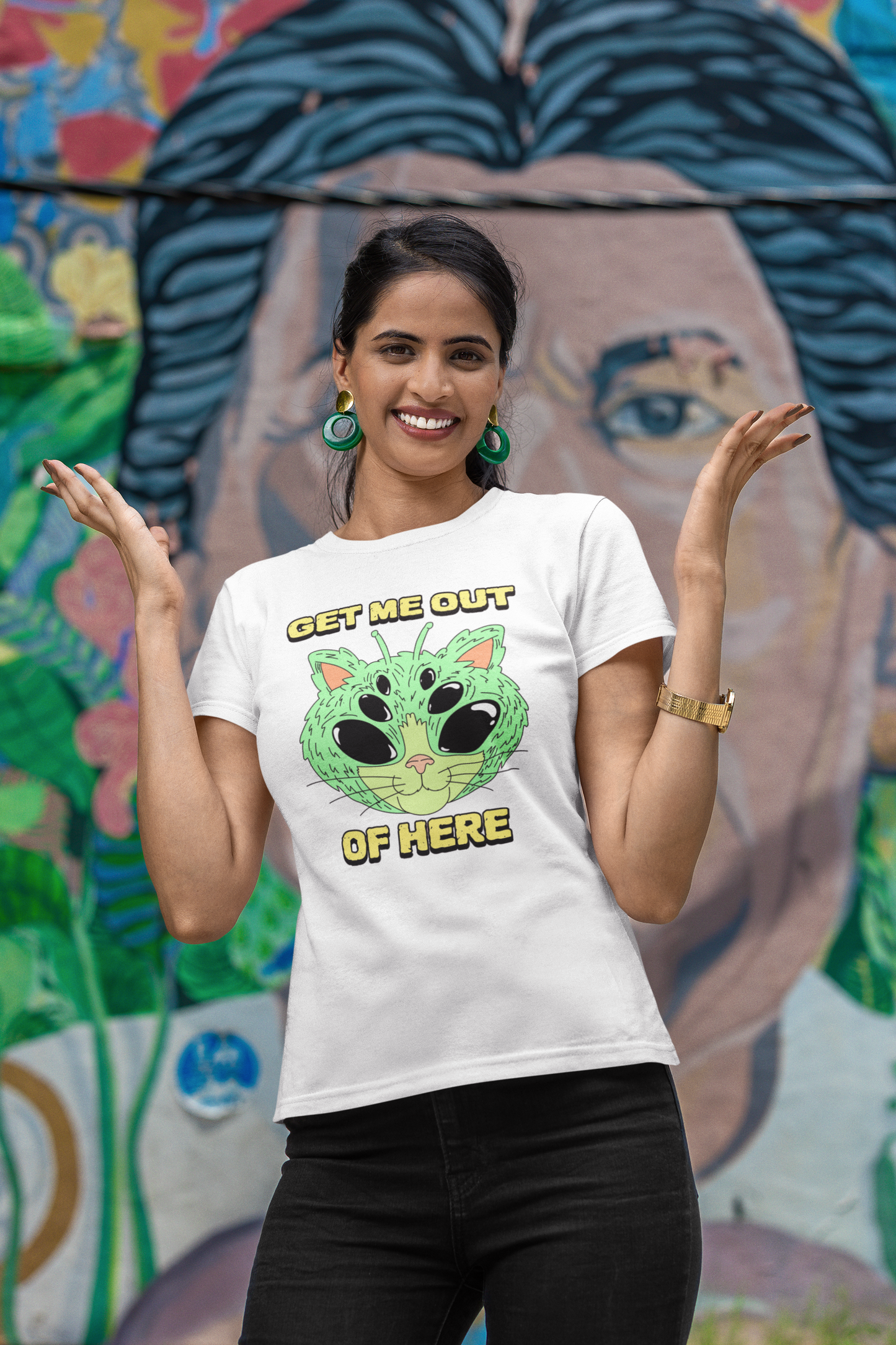 Emonke Women Graphic Tshirt - White