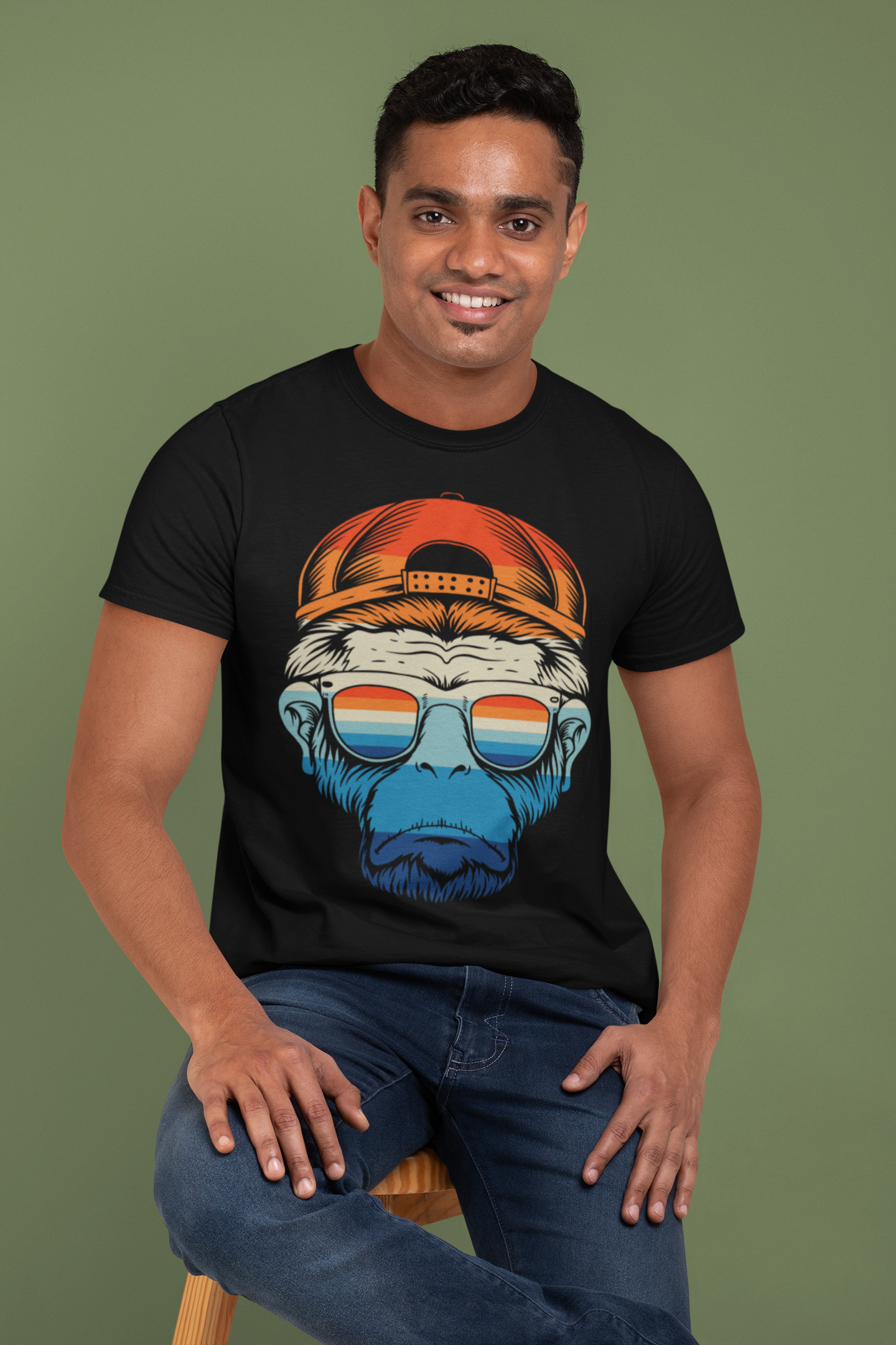 Emonke Men Graphic Tshirt - Black