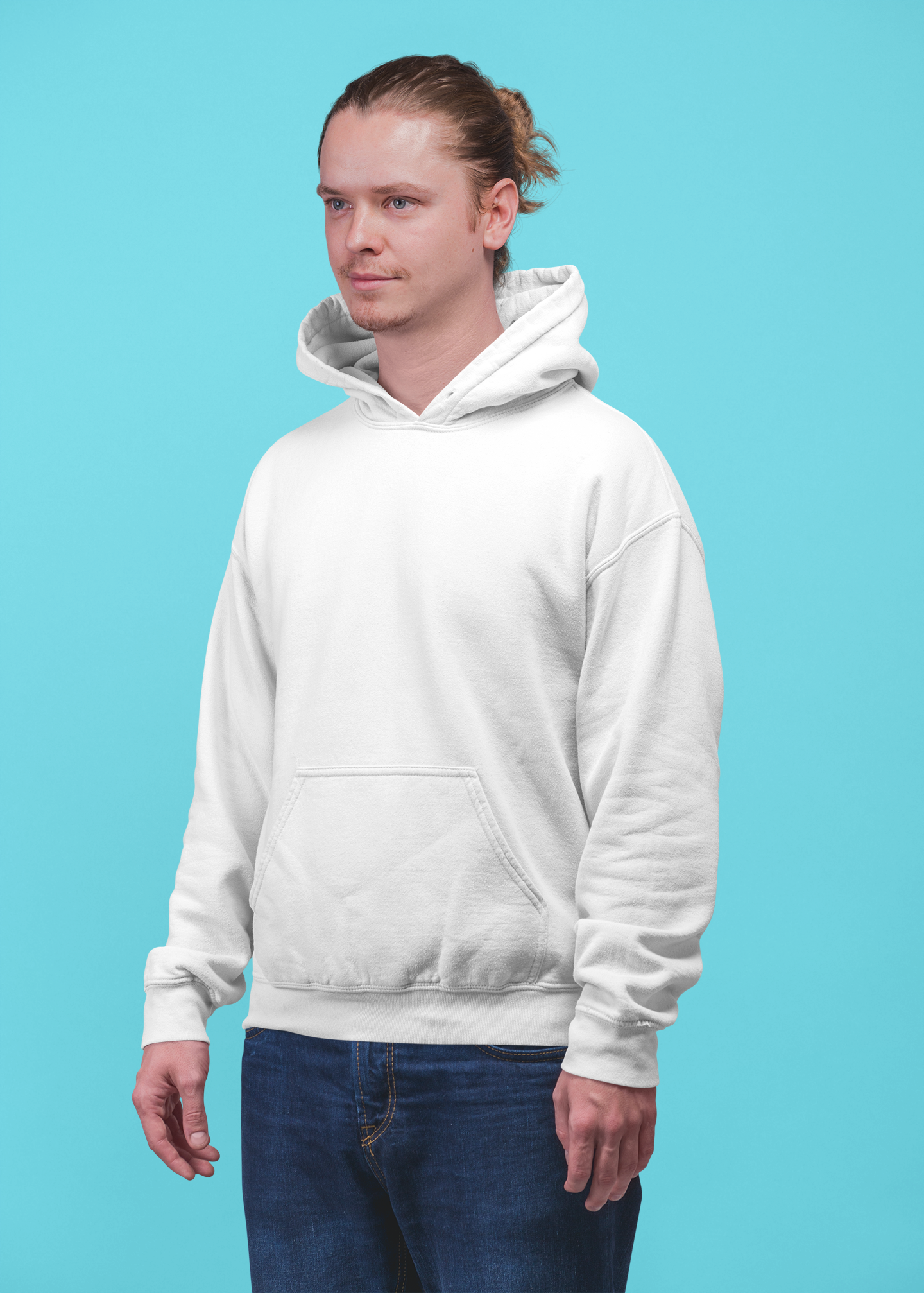 Emonke 350 GSM White Oversized Hoodies for Men