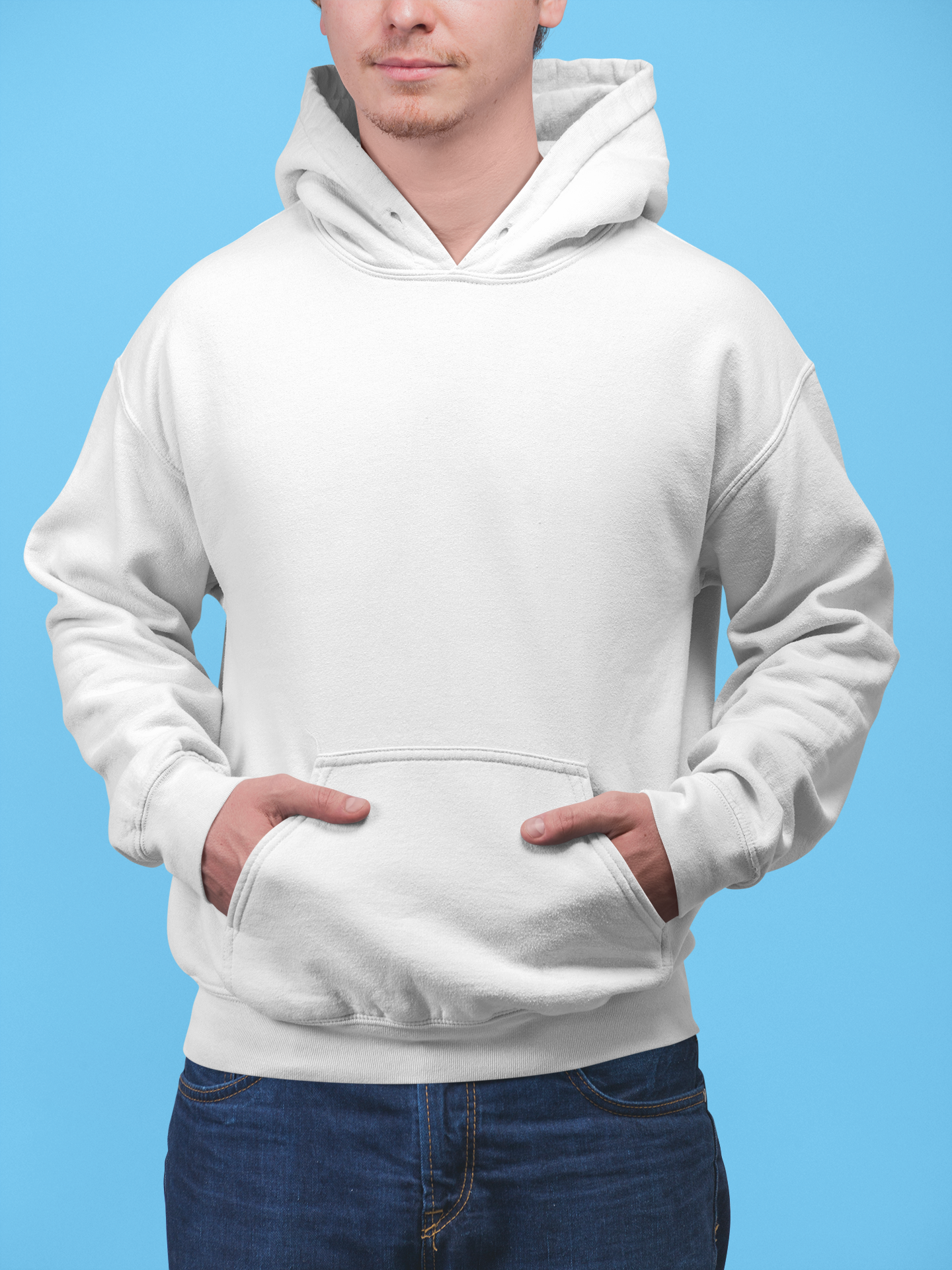 Emonke 350 GSM White Oversized Hoodies for Men