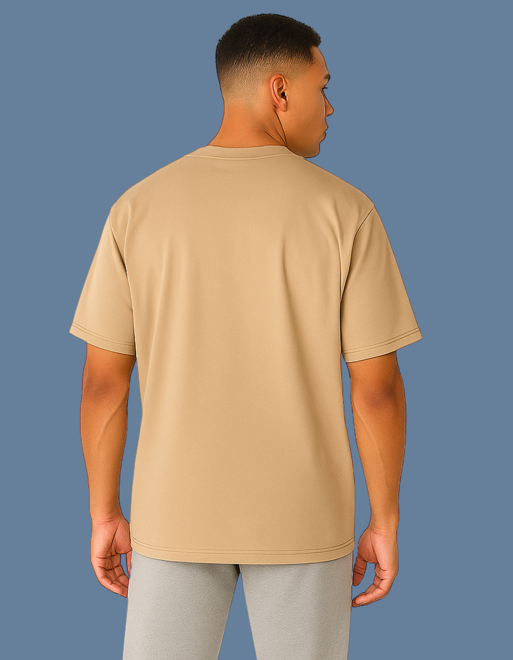 Emonke Oversized Beige Graphic T-Shirt for Men – Anime - Emonke Store