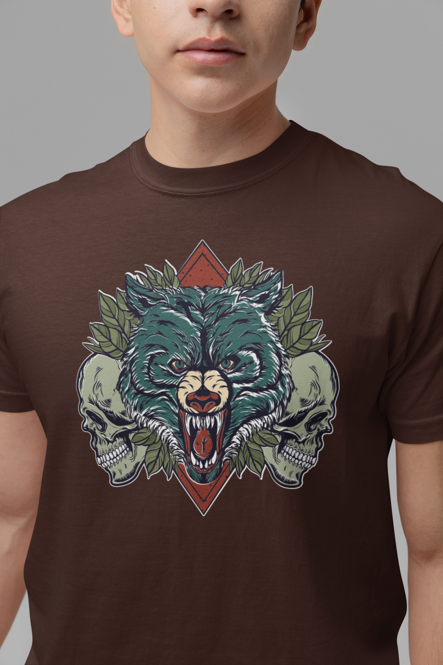 Graphic T-Shirt for Men | Premium Cotton | Bear Print | Regular Fit