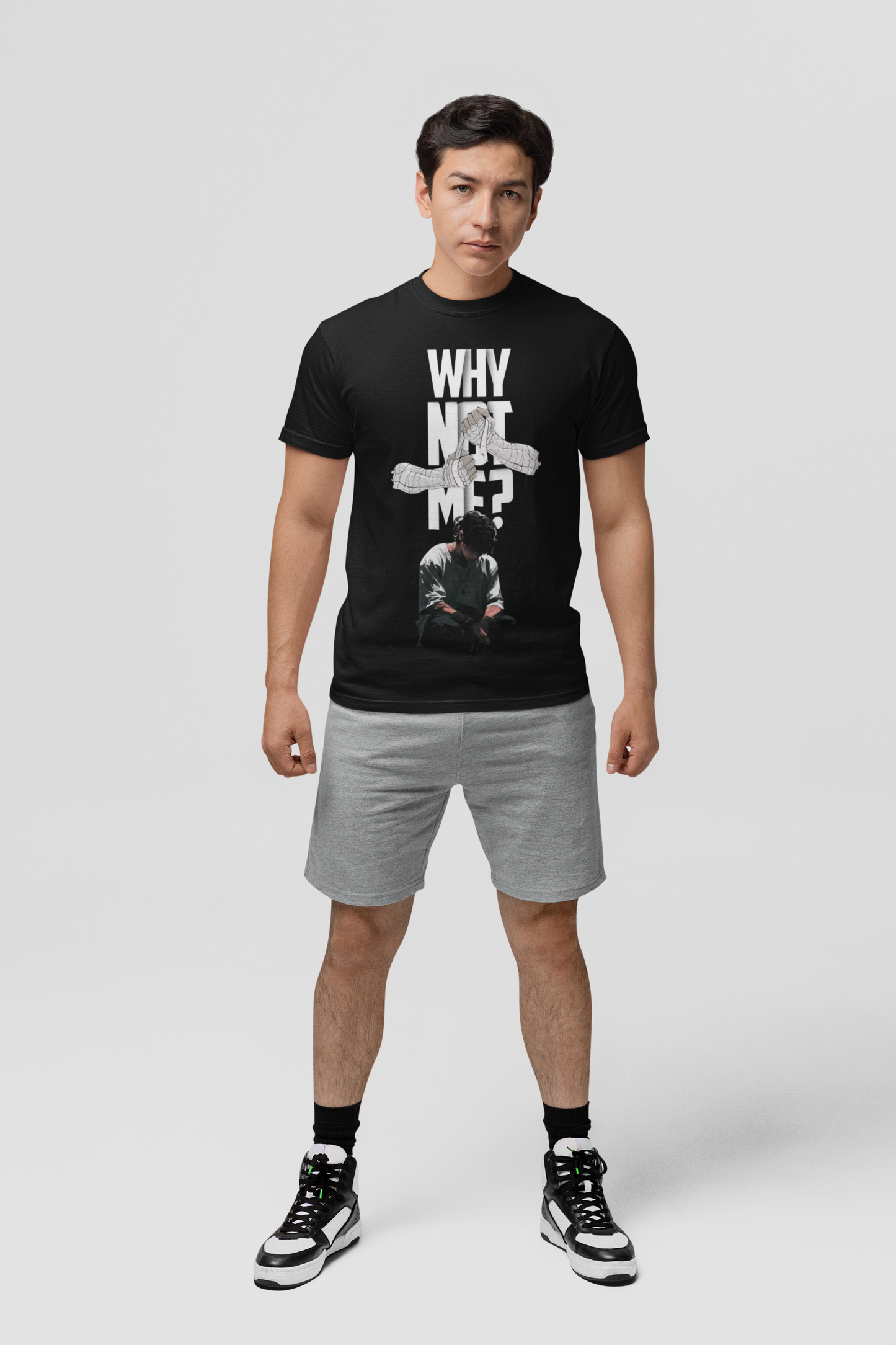 Graphic T-Shirt for Men | Premium Cotton | GYM Print | Regular Fit | Black, Red, Lavender & Pearl blue