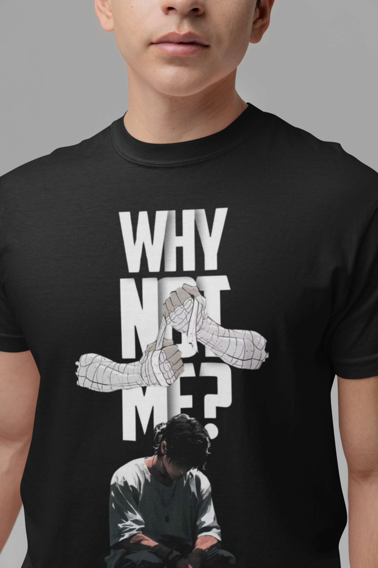 Graphic T-Shirt for Men | Premium Cotton | GYM Print | Regular Fit | Black, Red, Lavender & Pearl blue
