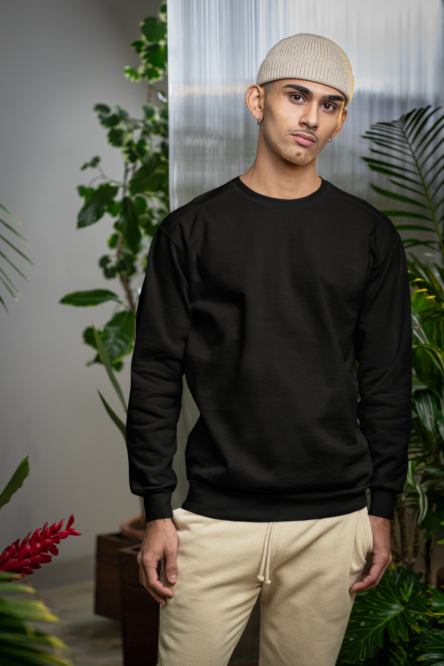 Emonke 350 GSM Oversized Black Sweatshirt for Men - Emonke Store