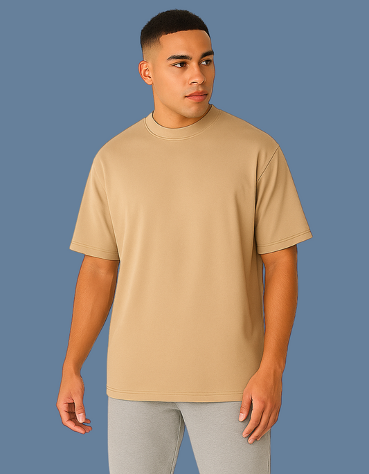 Emonke Oversized Beige Graphic T-Shirt for Men – Make Dope Stuff Every Day - Emonke Store