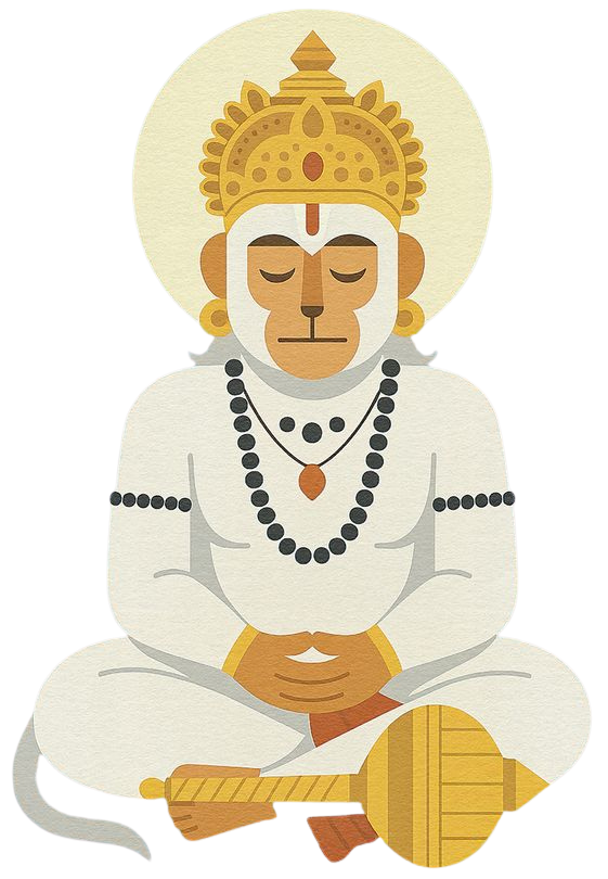 Graphic T-Shirt for Men | Premium Cotton | Shree Hanuman Print | Regular Fit