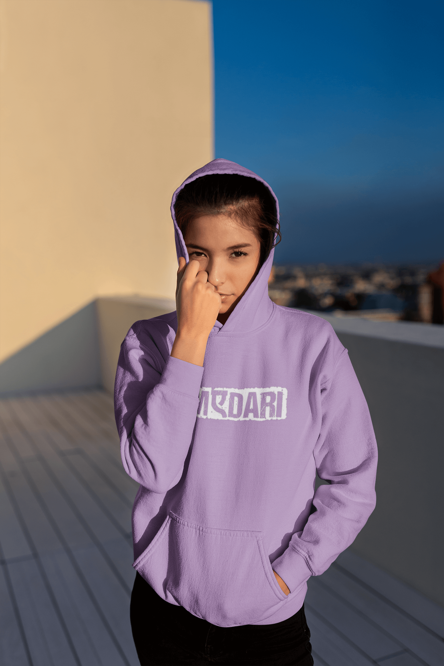 Emonke 350 GSM Lavender Oversized Hoodies for Women - GYMEDARI - Emonke Store