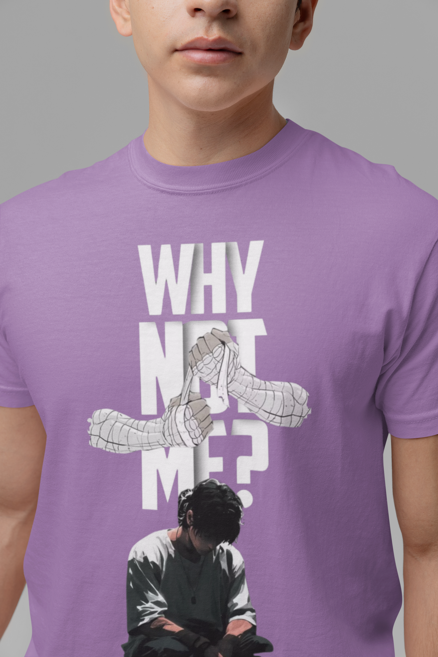 Graphic T-Shirt for Men | Premium Cotton | GYM Print | Regular Fit | Black, Red, Lavender & Pearl blue