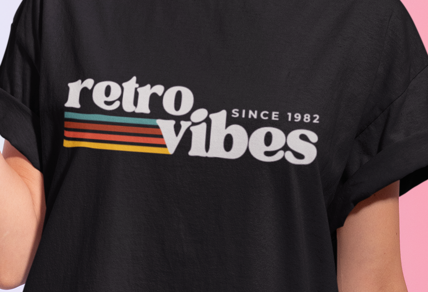 Premium Cotton Black Graphic T-Shirt for Women - Retro - Emonke Store