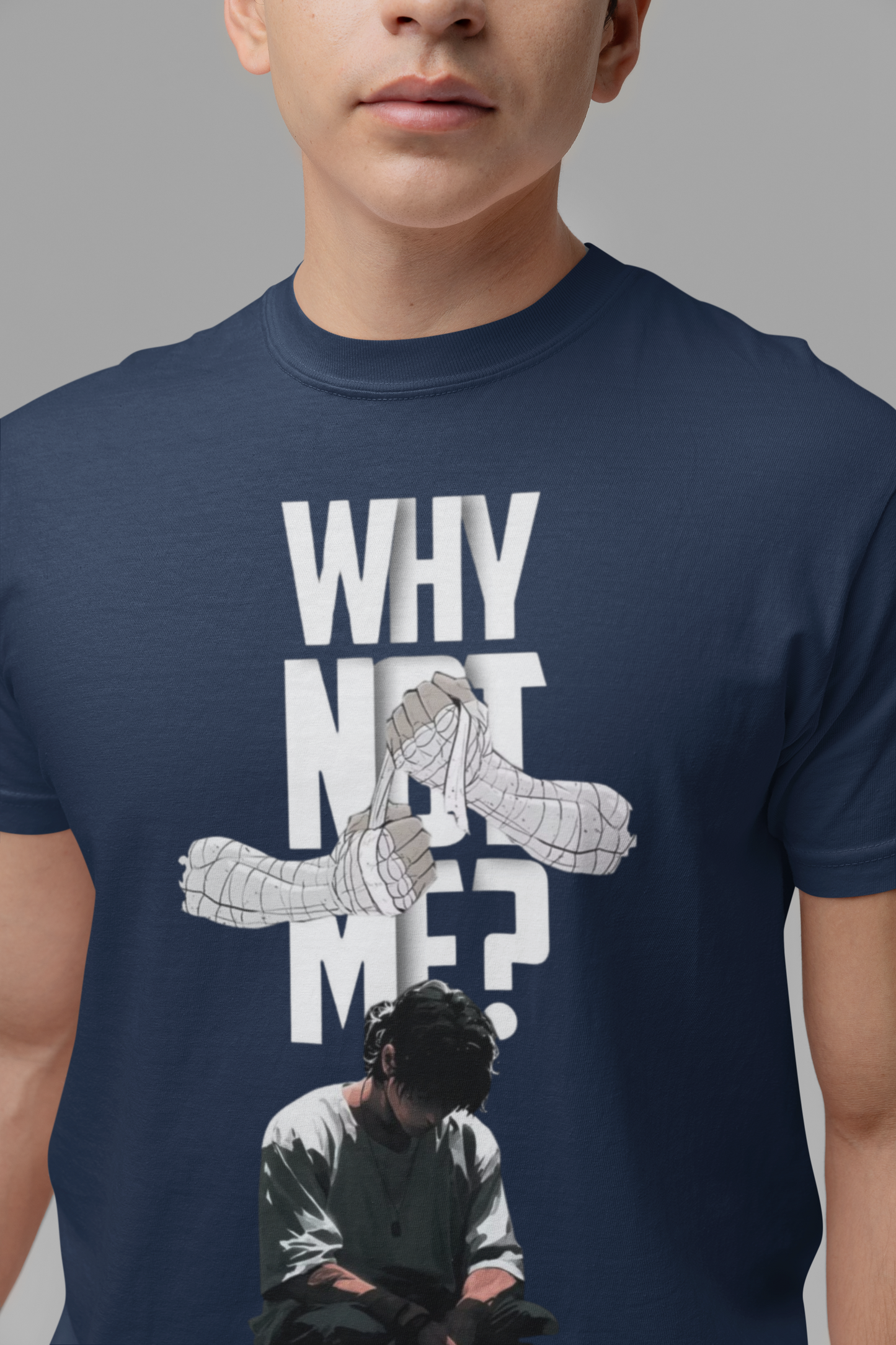 Graphic T-Shirt for Men | Premium Cotton | GYM Print | Regular Fit | Black, Red, Lavender & Pearl blue