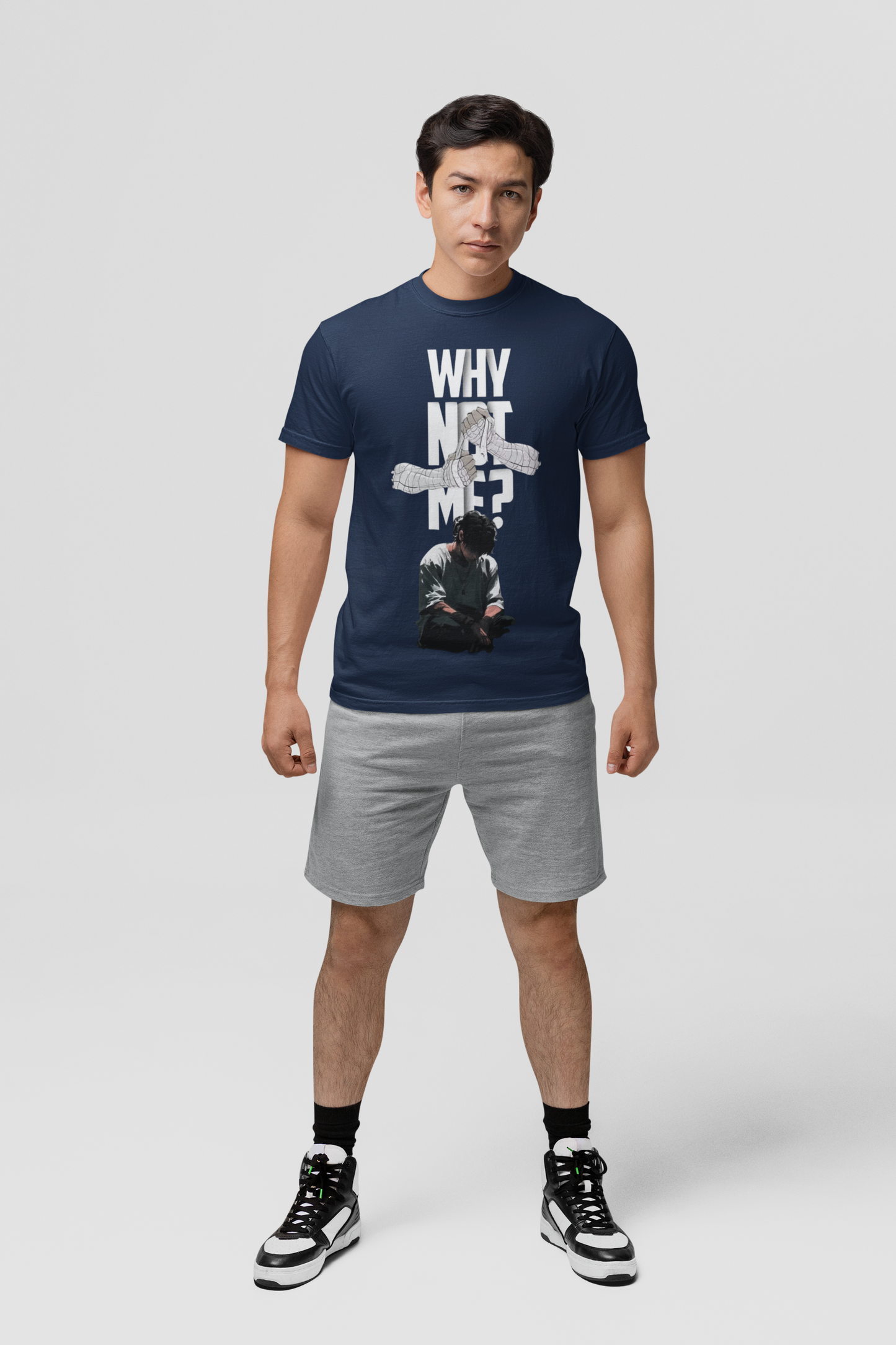Graphic T-Shirt for Men | Premium Cotton | GYM Print | Regular Fit | Black, Red, Lavender & Pearl blue