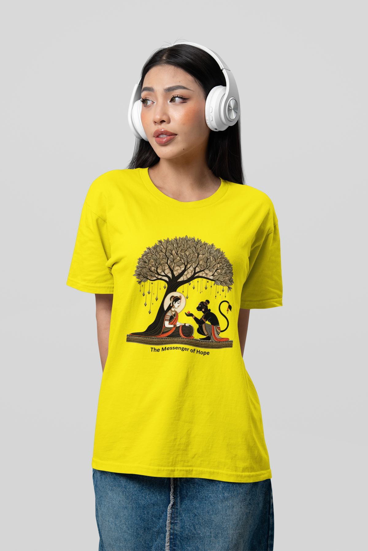 Graphic T-Shirt for Women | Premium Cotton | Ramayana Print | Regular Fit