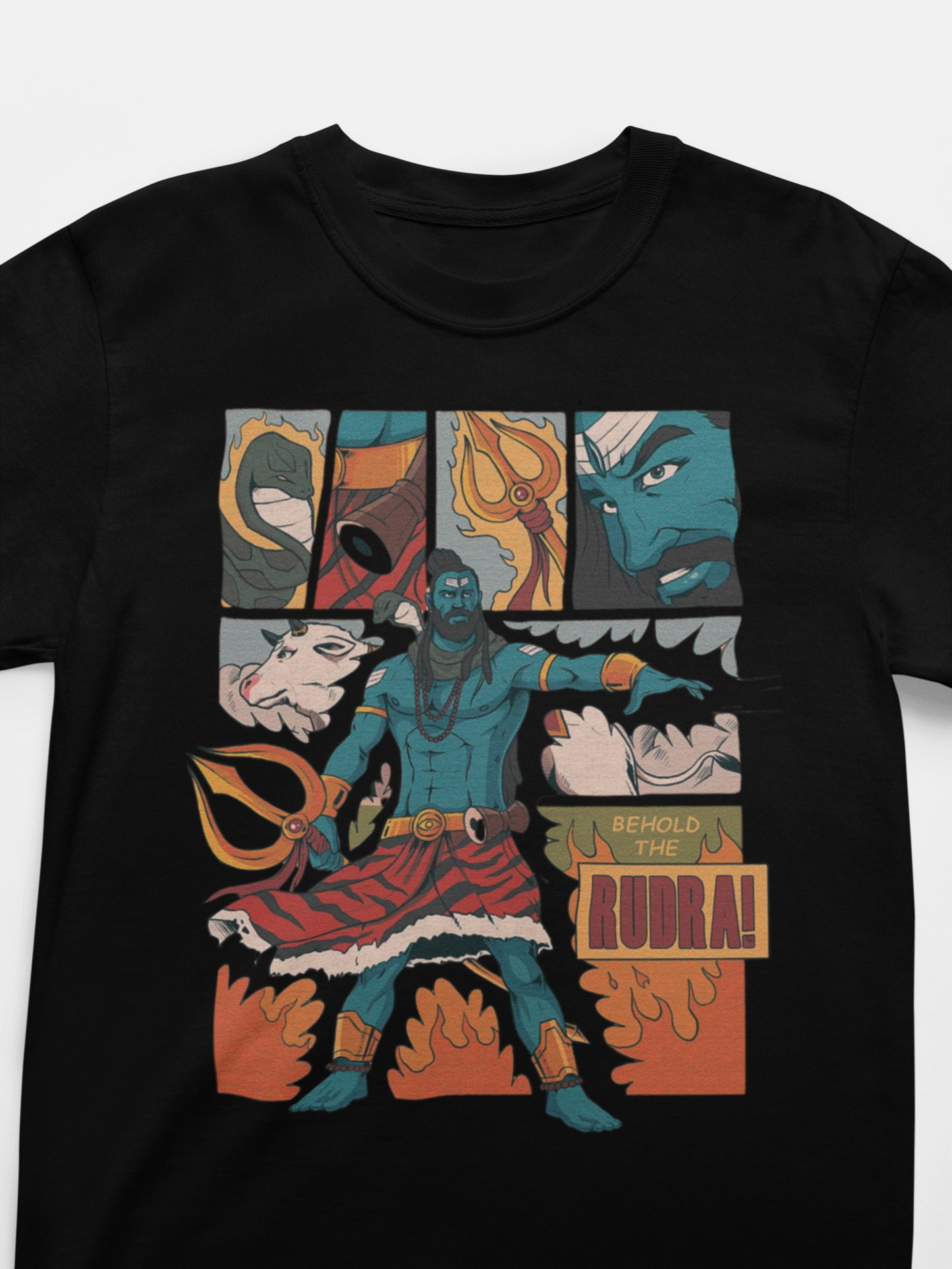 Graphic T-Shirt for Women | Premium Cotton | Rudra Print | Regular Fit