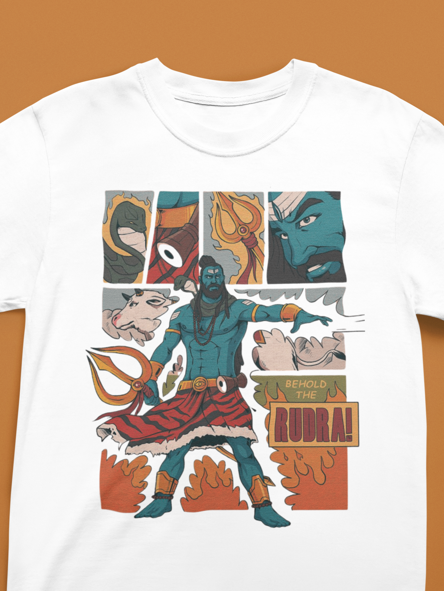 Graphic T-Shirt for Women | Premium Cotton | Rudra Print | Regular Fit
