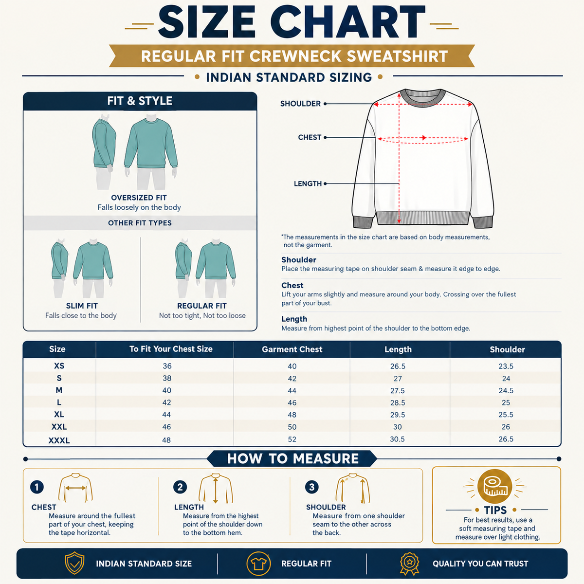 Emonke 350 GSM Oversized White & Skyblue Graphic Sweatshirt for Men - Krishna