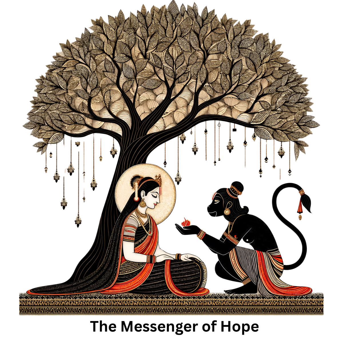 Graphic T-Shirt for Women | Premium Cotton | Ramayana Print | Regular Fit
