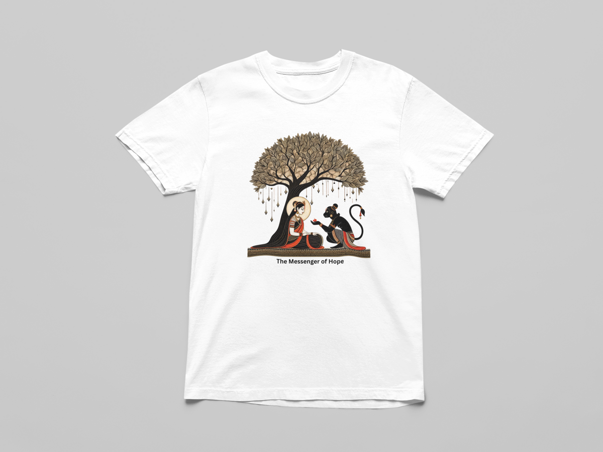 Graphic T-Shirt for Women | Premium Cotton | Ramayana Print | Regular Fit