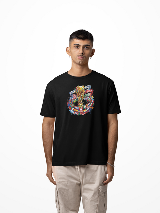 Graphic T-Shirt for Men | Premium Cotton | World Cup Logo | Regular Fit