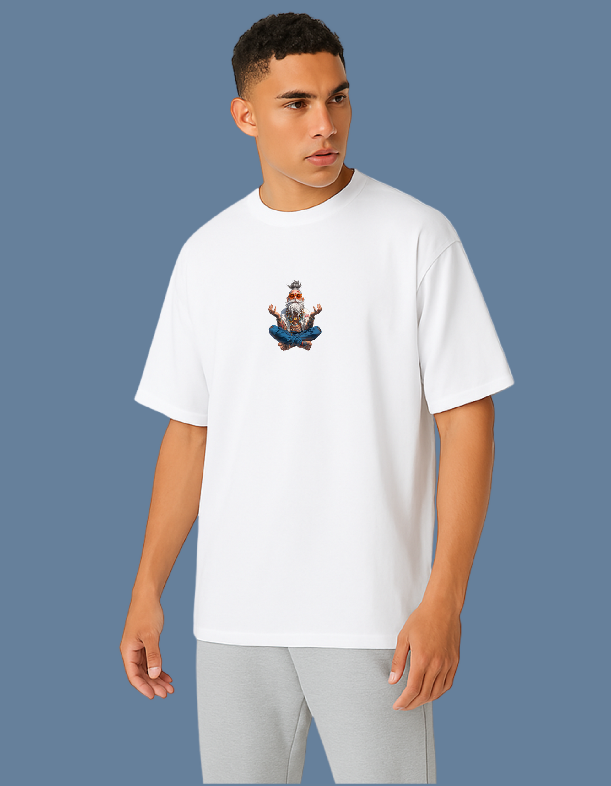 Emonke Oversized White Graphic T-Shirt for Men – Modern Baba - Emonke Store