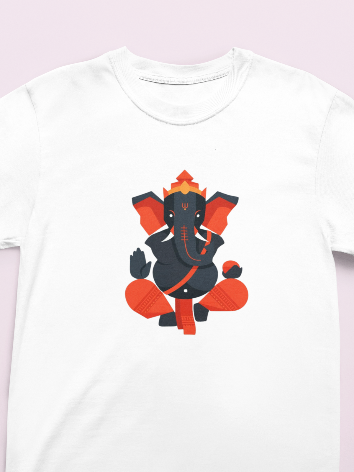 Graphic T-Shirt for Men | Premium Cotton | Ganesha Print | Regular Fit
