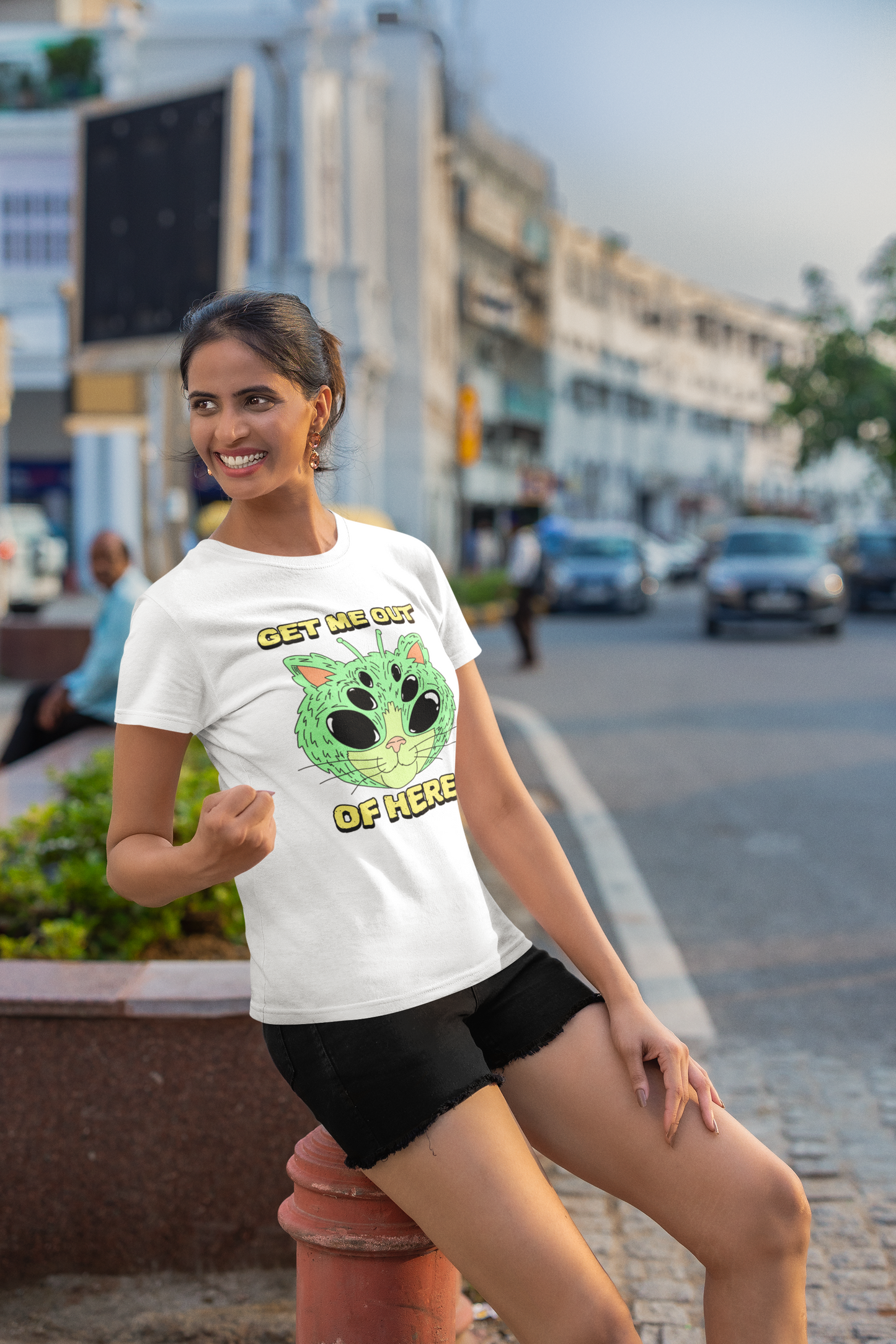 Emonke Women Graphic Tshirt - White