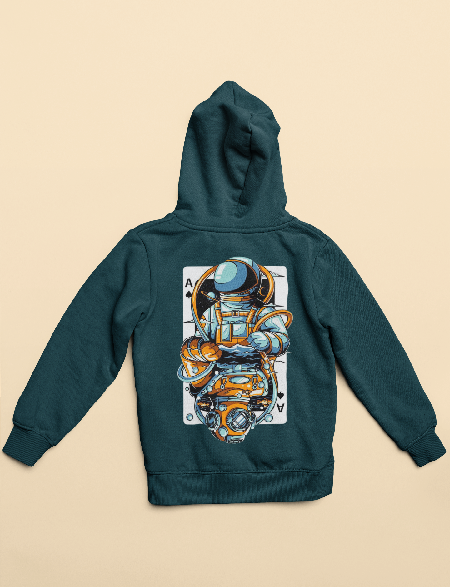 Emonke 350 GSM Firefly Cyan Oversized Hoodies for Women - Astro Ace