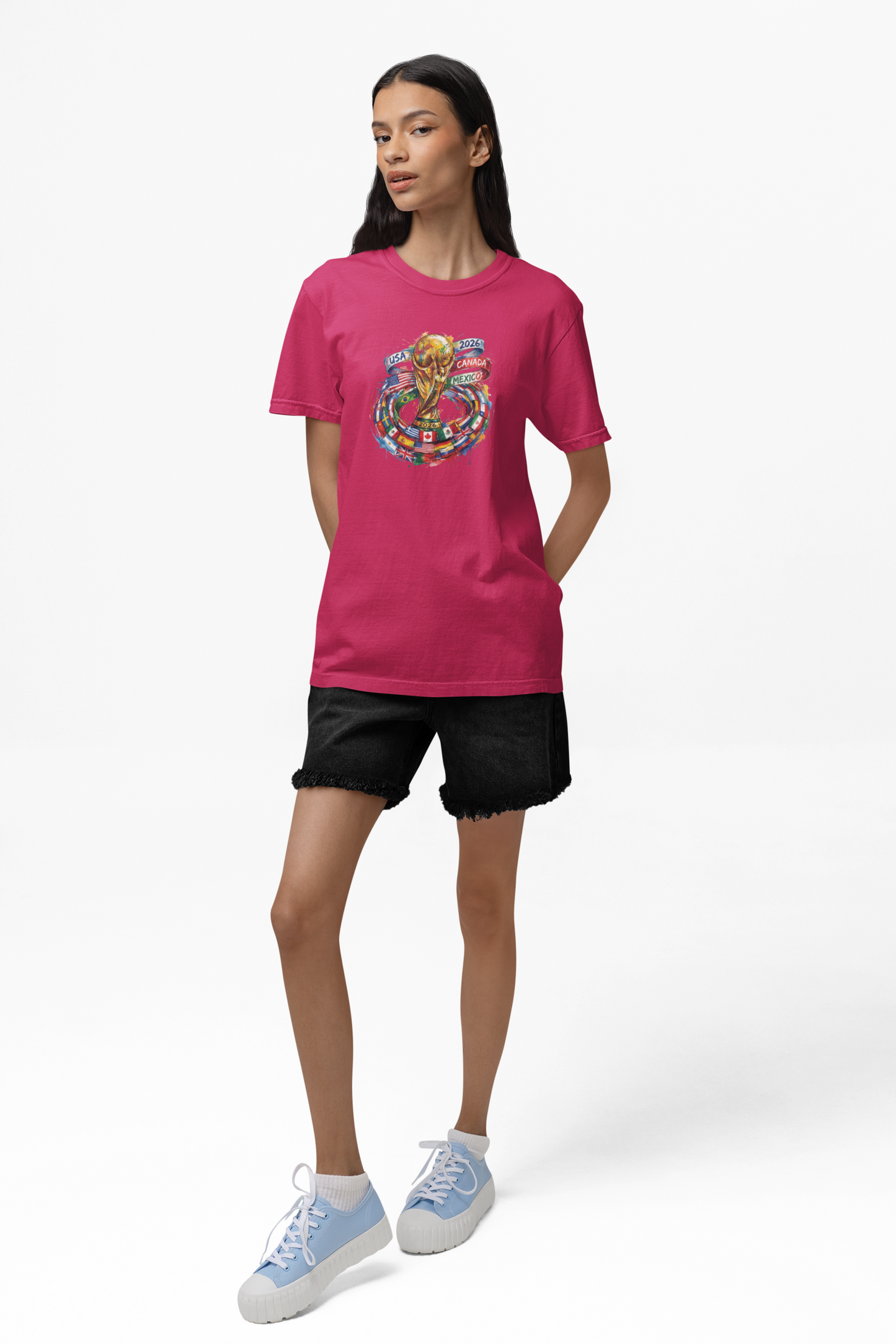 Graphic T-Shirt for Women | Premium Cotton | World Cup Logo | Regular Fit