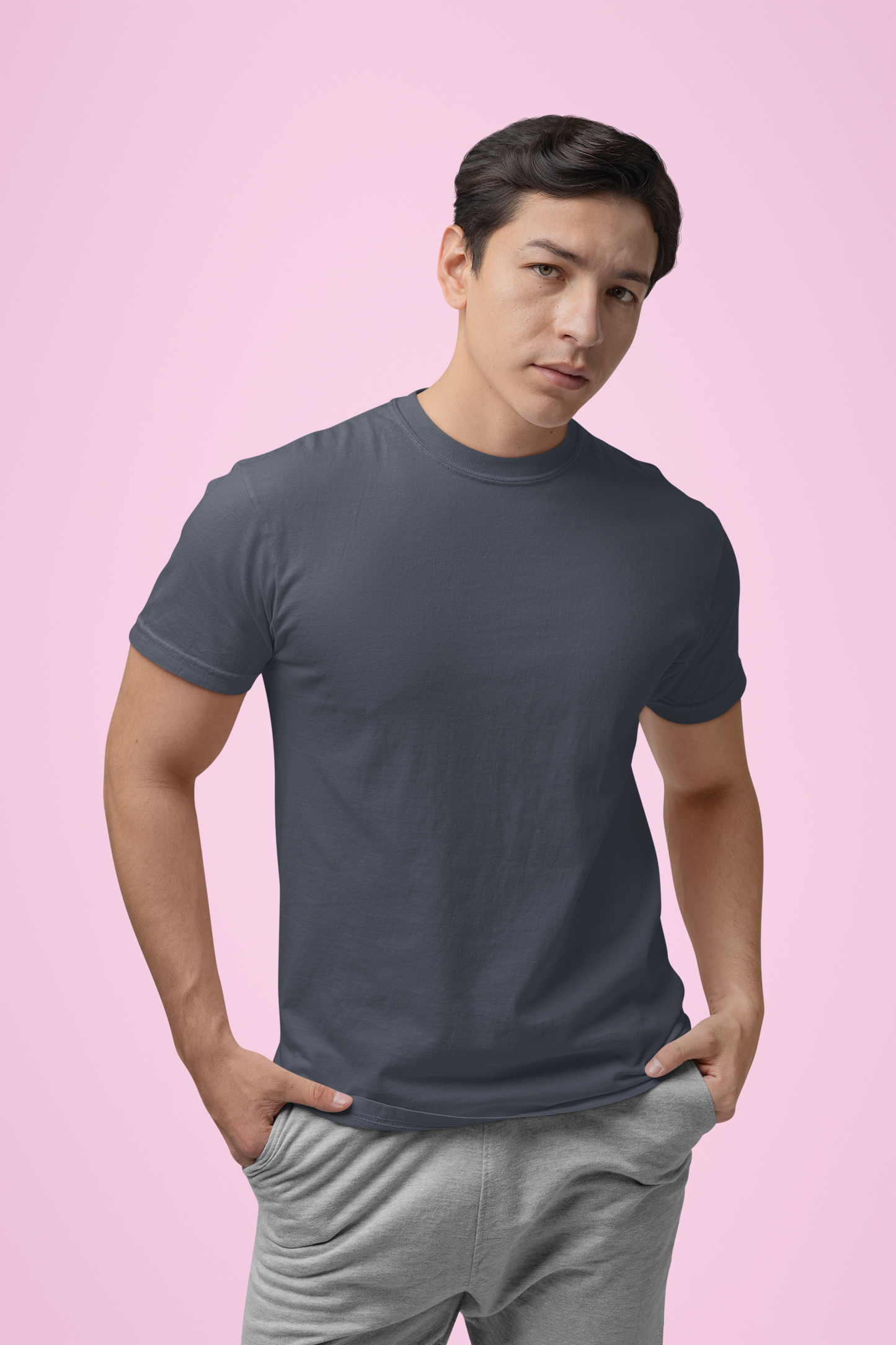 Premium Cotton Dark Grey T-Shirt | Men - Emonke Store