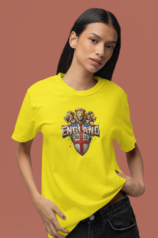 Graphic T-Shirt for Women | Premium Cotton | England | Regular Fit