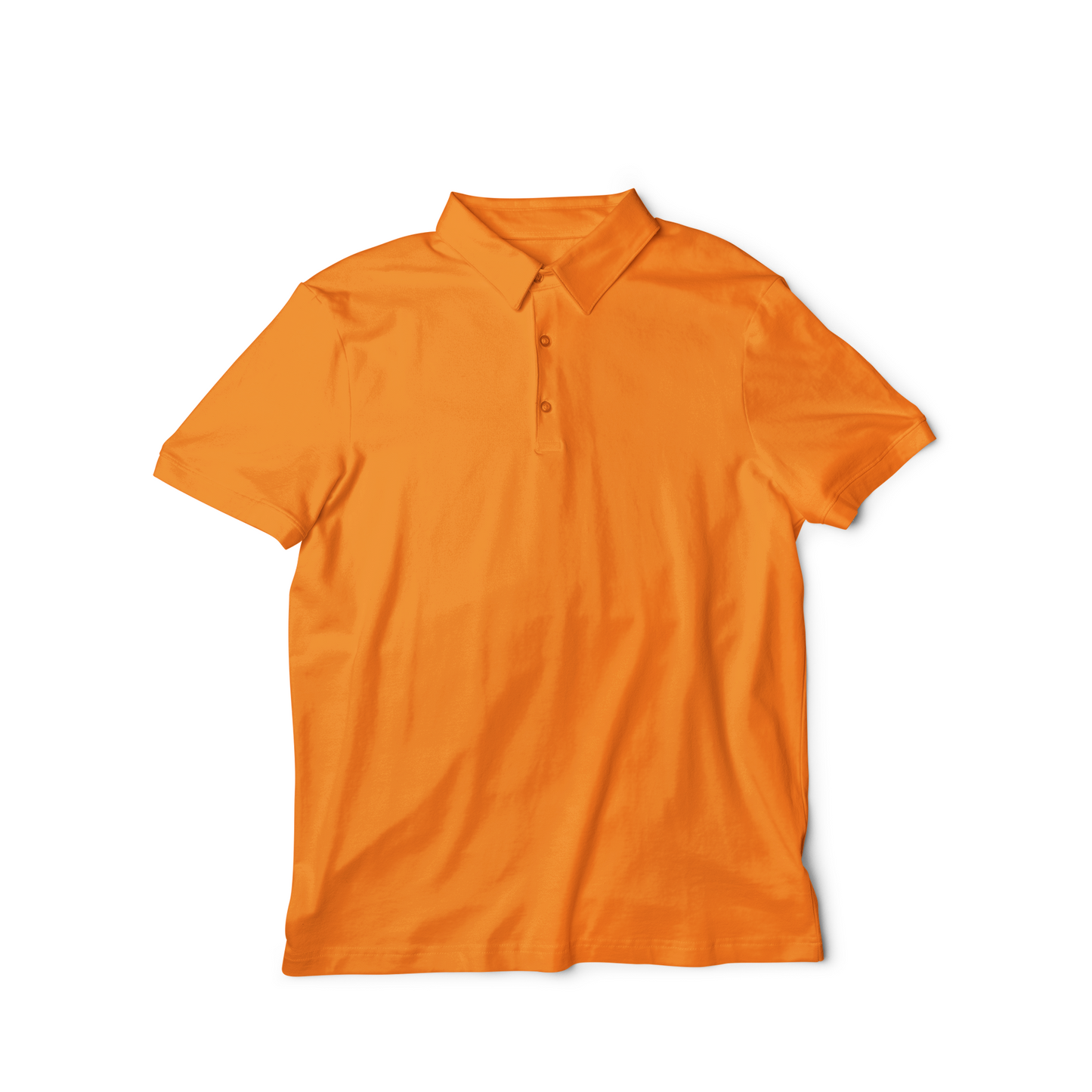 Orange Polo T-Shirt for Men | 220 GSM Premium Cotton | Classic Collar | Regular Fit - Emonke Store